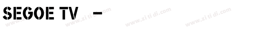 Segoe TV兰亭黑字体转换